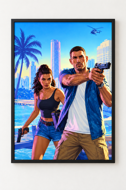 Poster de GTA VI 3D