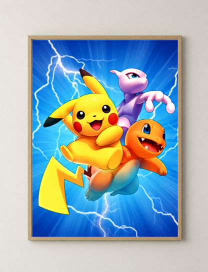 Póster Pokémon 3D